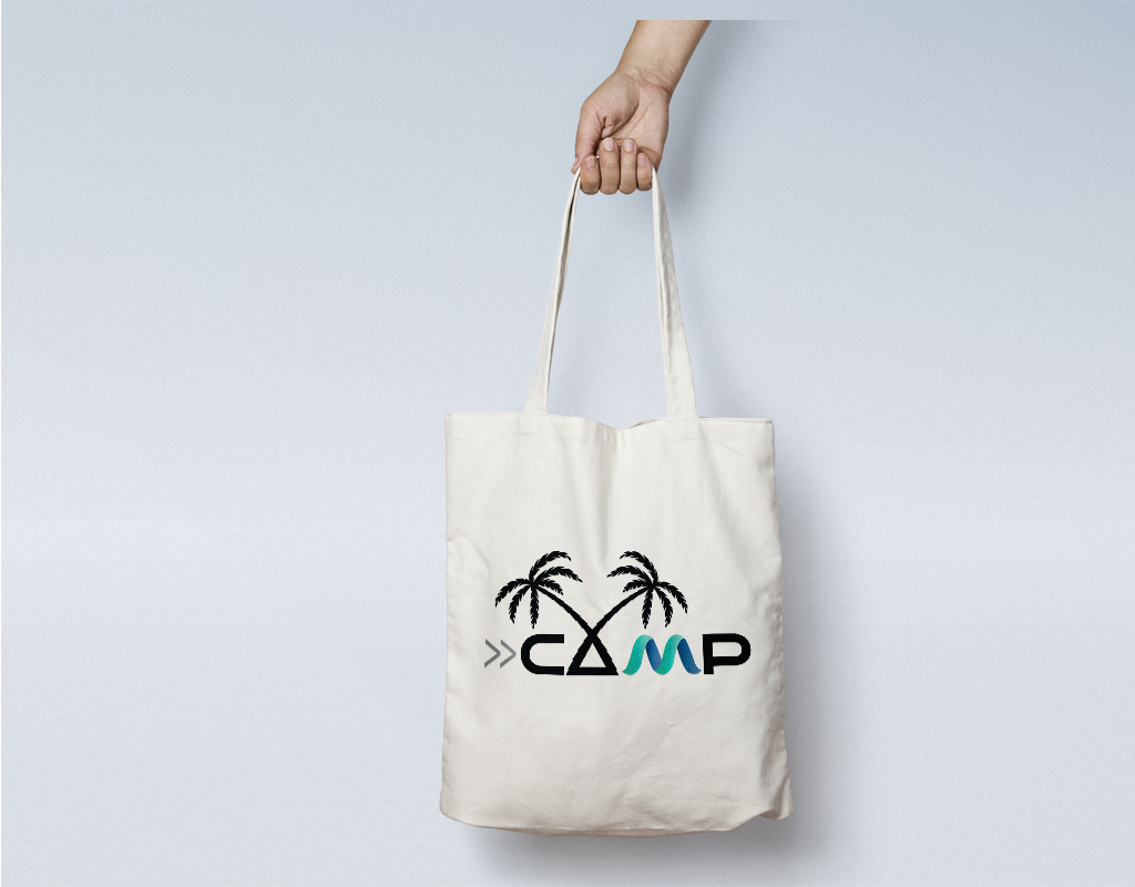 Logo on Canvas Tote Bag
